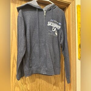 Authentic Women's Gray Zip-Up Hoodie